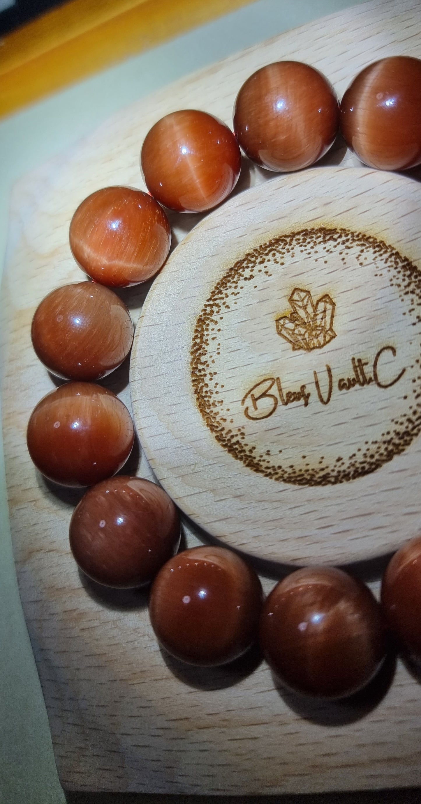 Red Tiger Eye with Certification 16mm (Top Premium Grade) 红虎眼石 - Bleus Vault.C