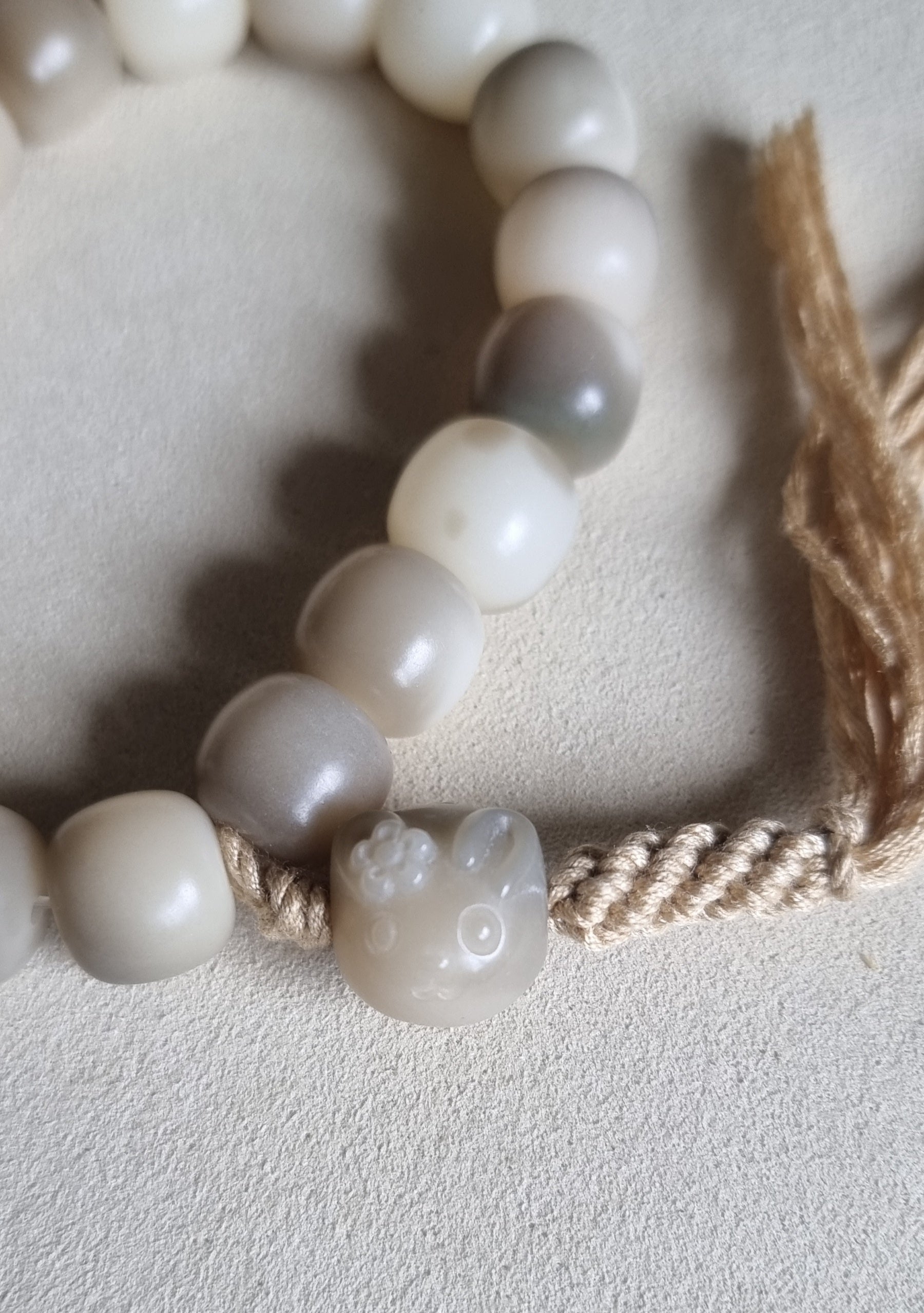 Mala Bodhi Seed with Braided Tussle 12mm 菩提 - Bleus Vault.C