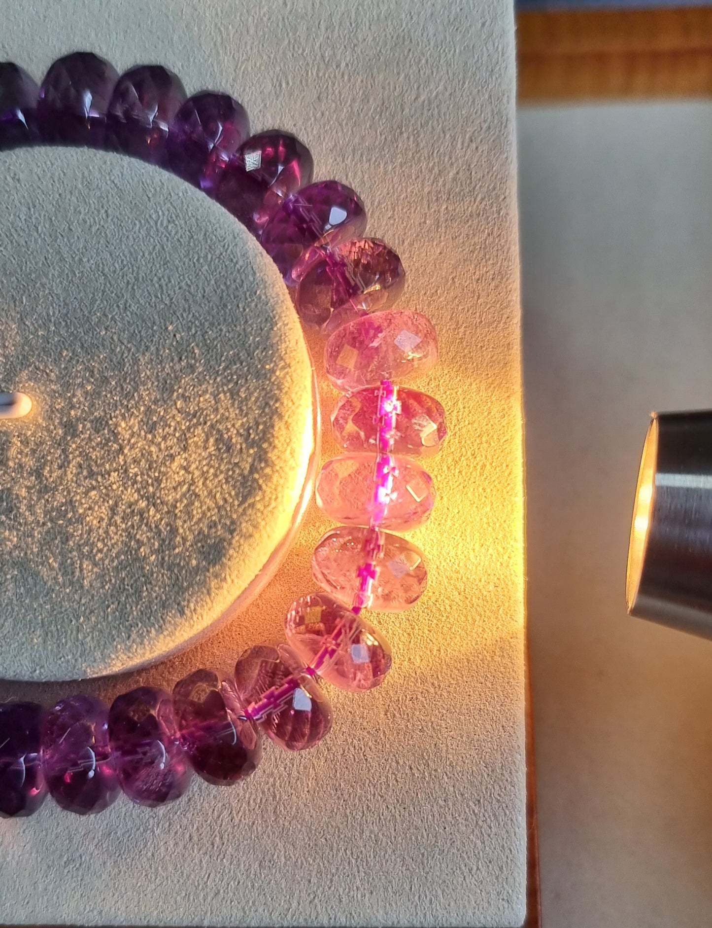 Amethyst Faceted Rondelle with Certification 12mm (Premium Grade) 紫晶 - Bleus Vault.C