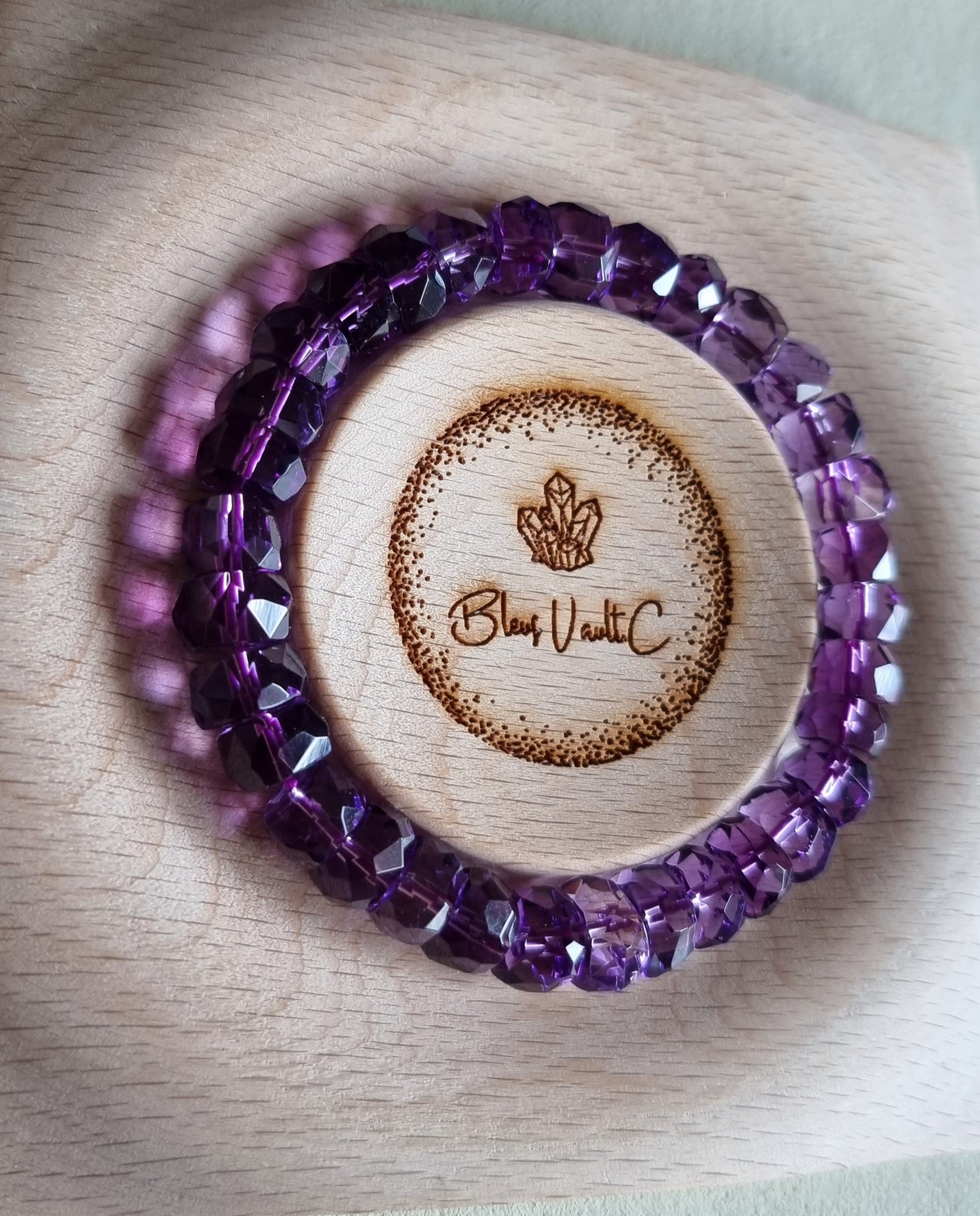 Amethyst Faceted with Certification 10mm (Top Premium Grade) 紫晶 - Bleus Vault.C