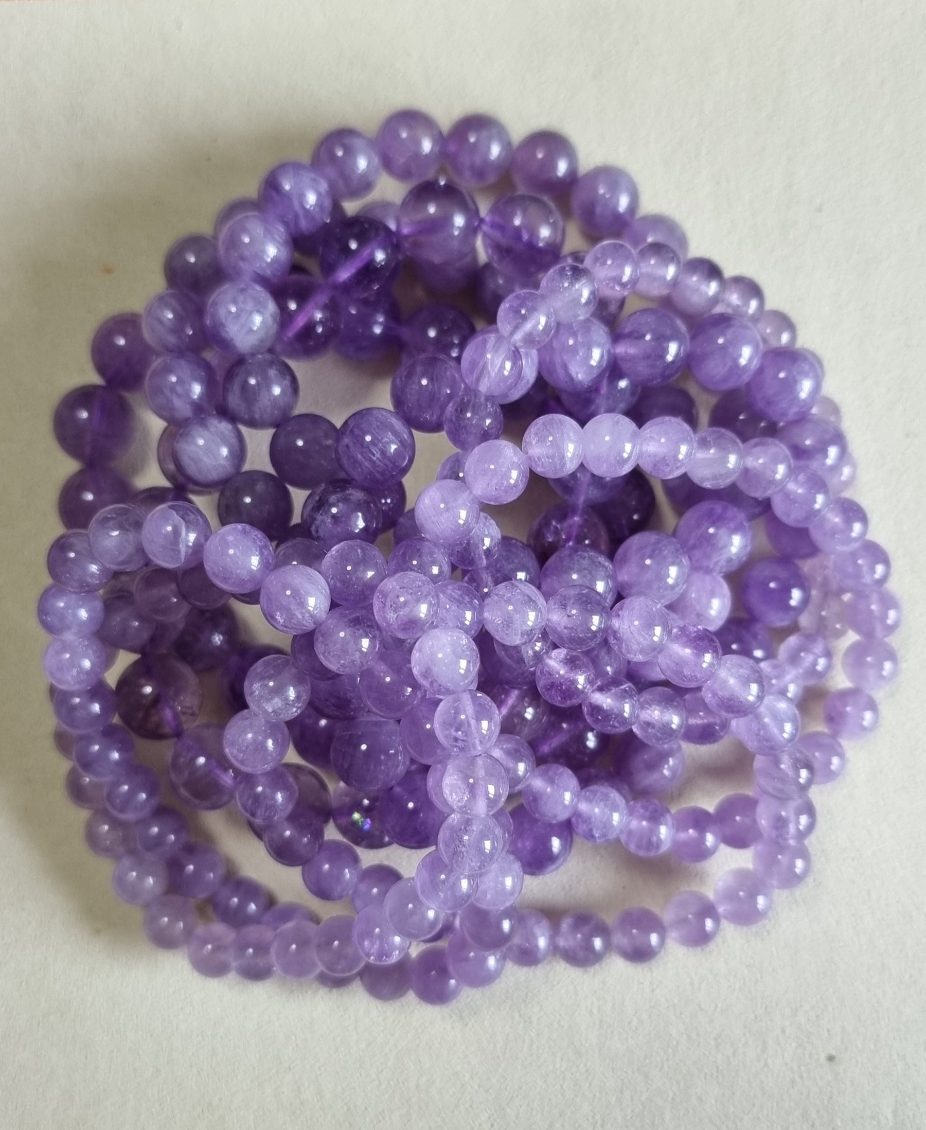 Lavender Amethyst 7mm, 7.5mm & 9.5m  薰衣草紫晶 - Bleus Vault.C