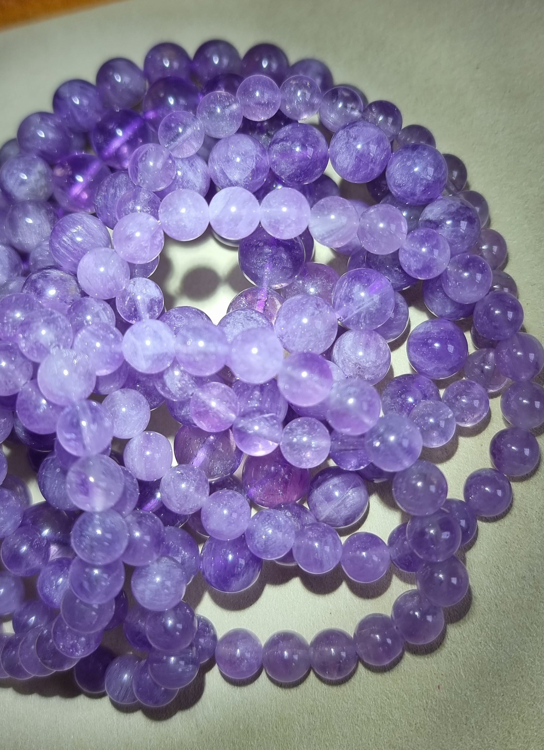 Lavender Amethyst 7mm, 7.5mm & 9.5m  薰衣草紫晶 - Bleus Vault.C