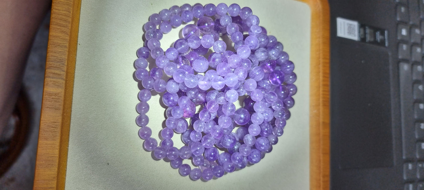Lavender Amethyst 7mm, 7.5mm & 9.5m  薰衣草紫晶 - Bleus Vault.C