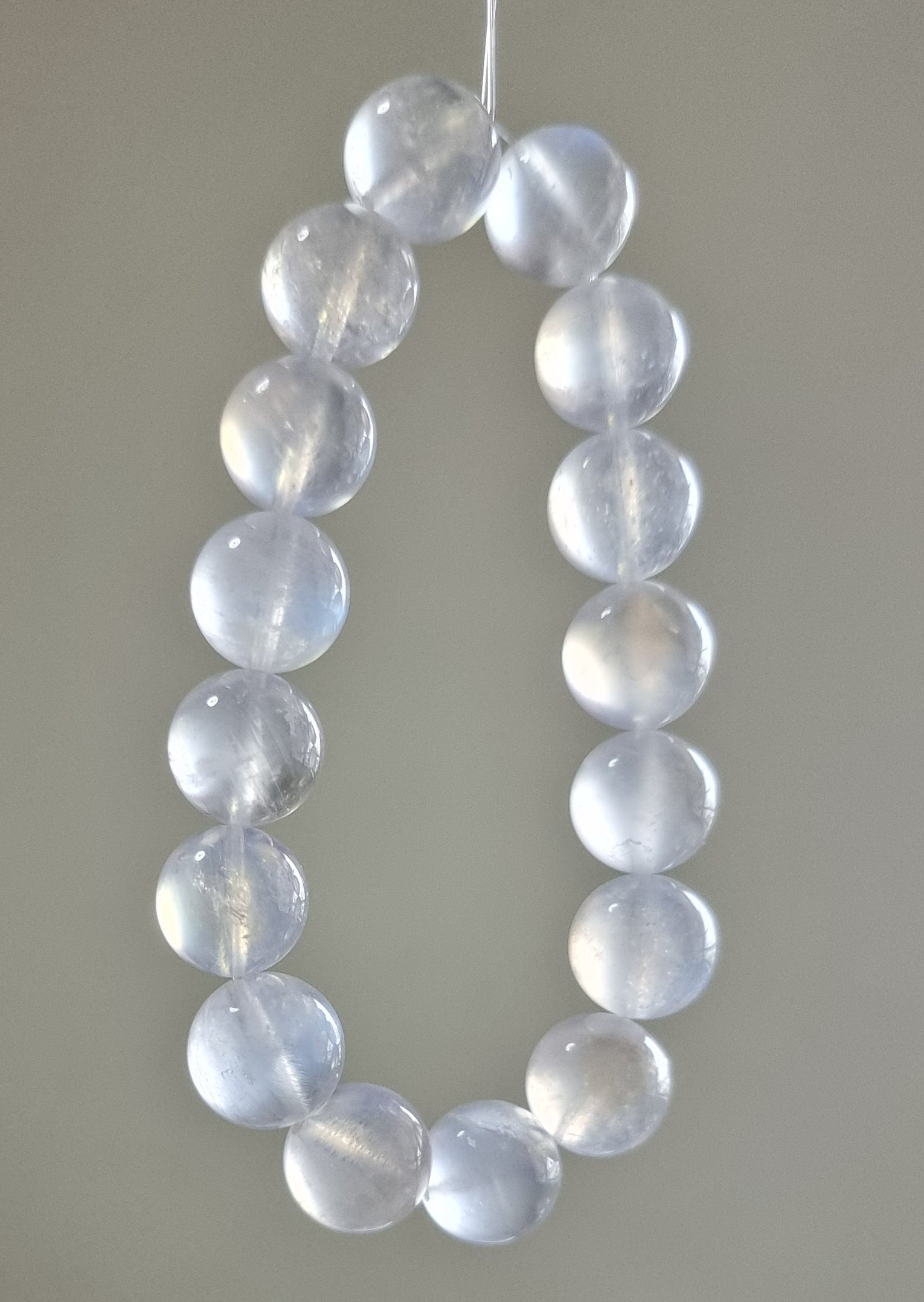 Grey Moonstone Sri Lanka with Certification 13mm (Premium Grade) 灰月光石 - Bleus Vault.C