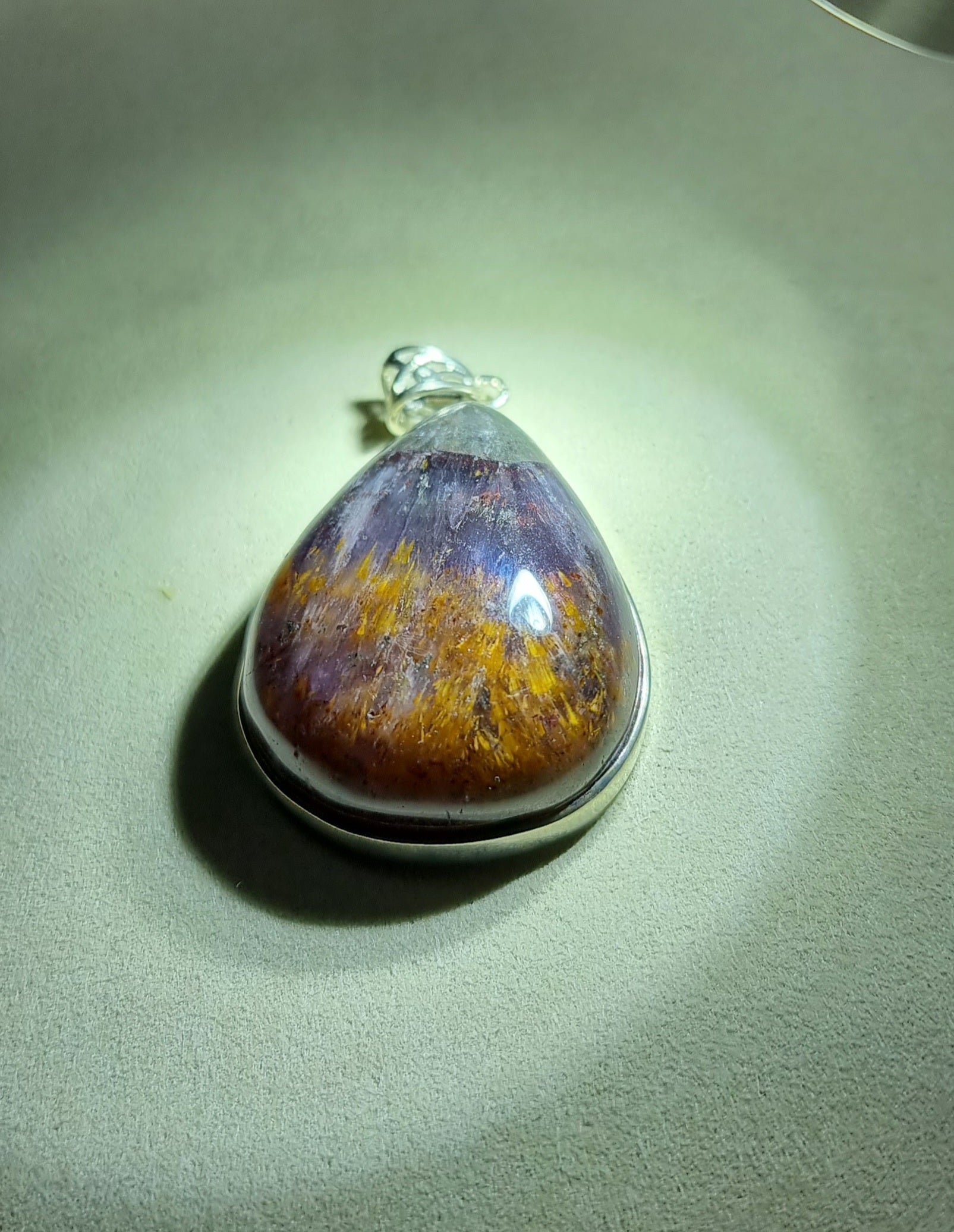 Auralite 23 with Gold Inclusion in S925 Silver (Premium Grade) with Certification 极光 - Bleus Vault.C