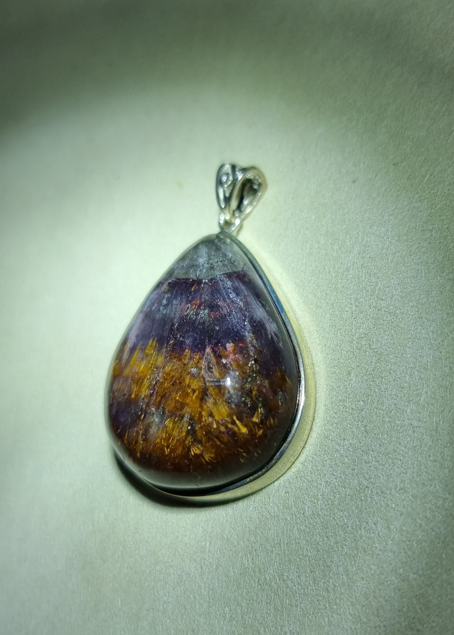 Auralite 23 with Gold Inclusion in S925 Silver (Premium Grade) with Certification 极光 - Bleus Vault.C