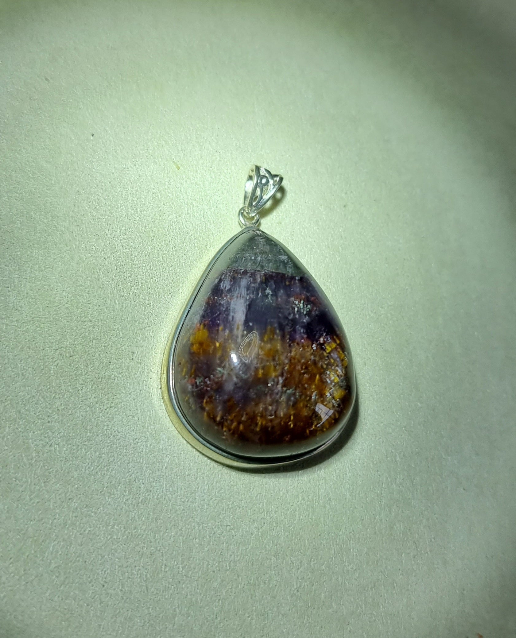 Auralite 23 with Gold Inclusion in S925 Silver (Premium Grade) with Certification 极光 - Bleus Vault.C
