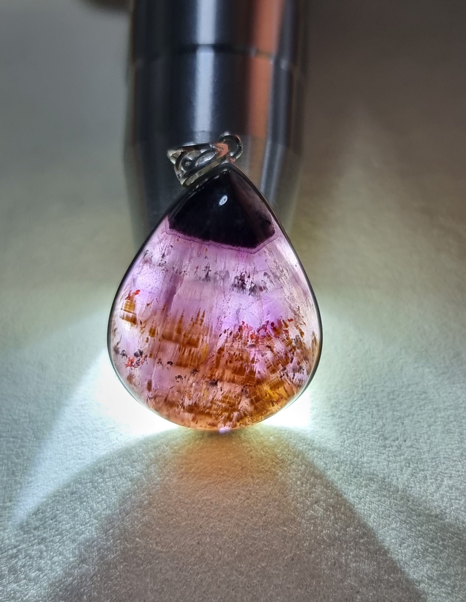 Auralite 23 with Gold Inclusion in S925 Silver (Premium Grade) with Certification 极光 - Bleus Vault.C