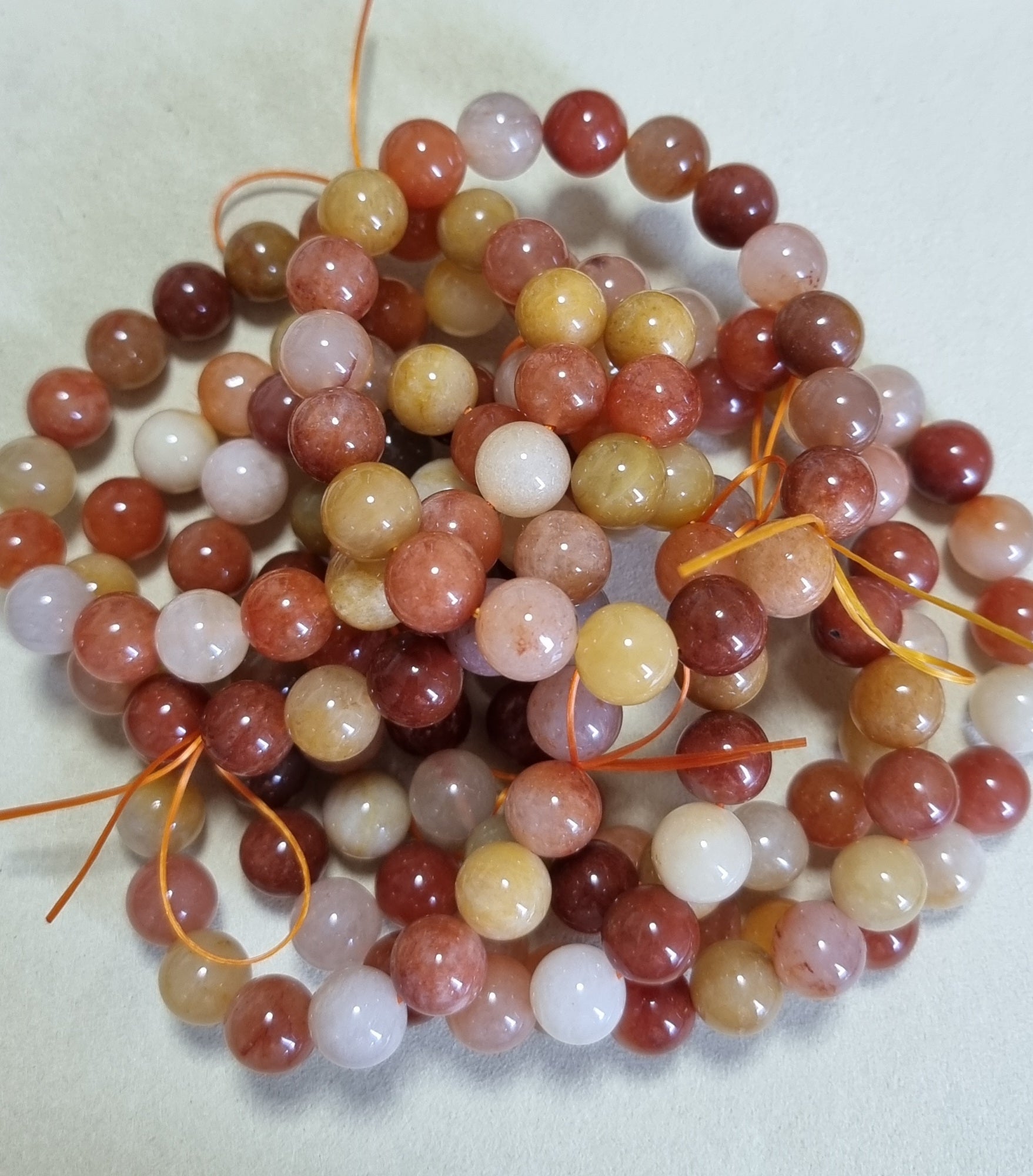 Golden Silk Jade (High Grade) 10.3-10.5mm 金丝玉 - Bleus Vault.C