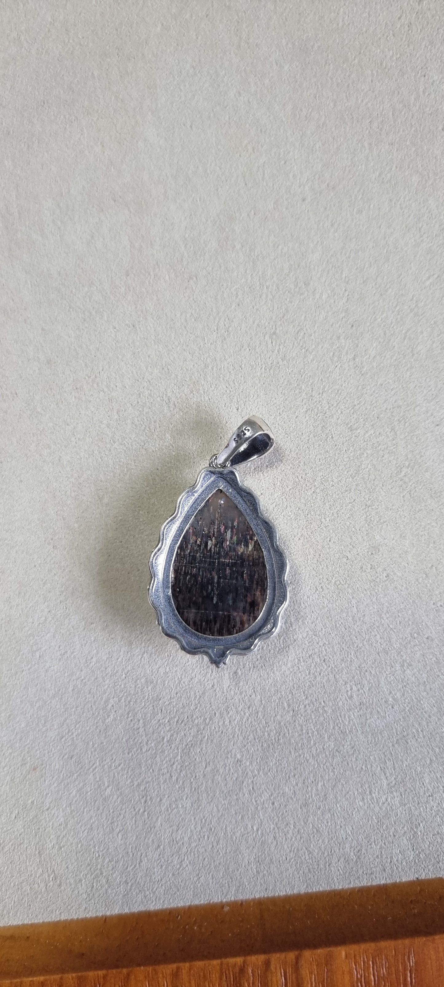 Black Sunstone Full Inclusion on Vintage S925 Silver (Premium Grade) 黑骨幹 - Bleus Vault.C