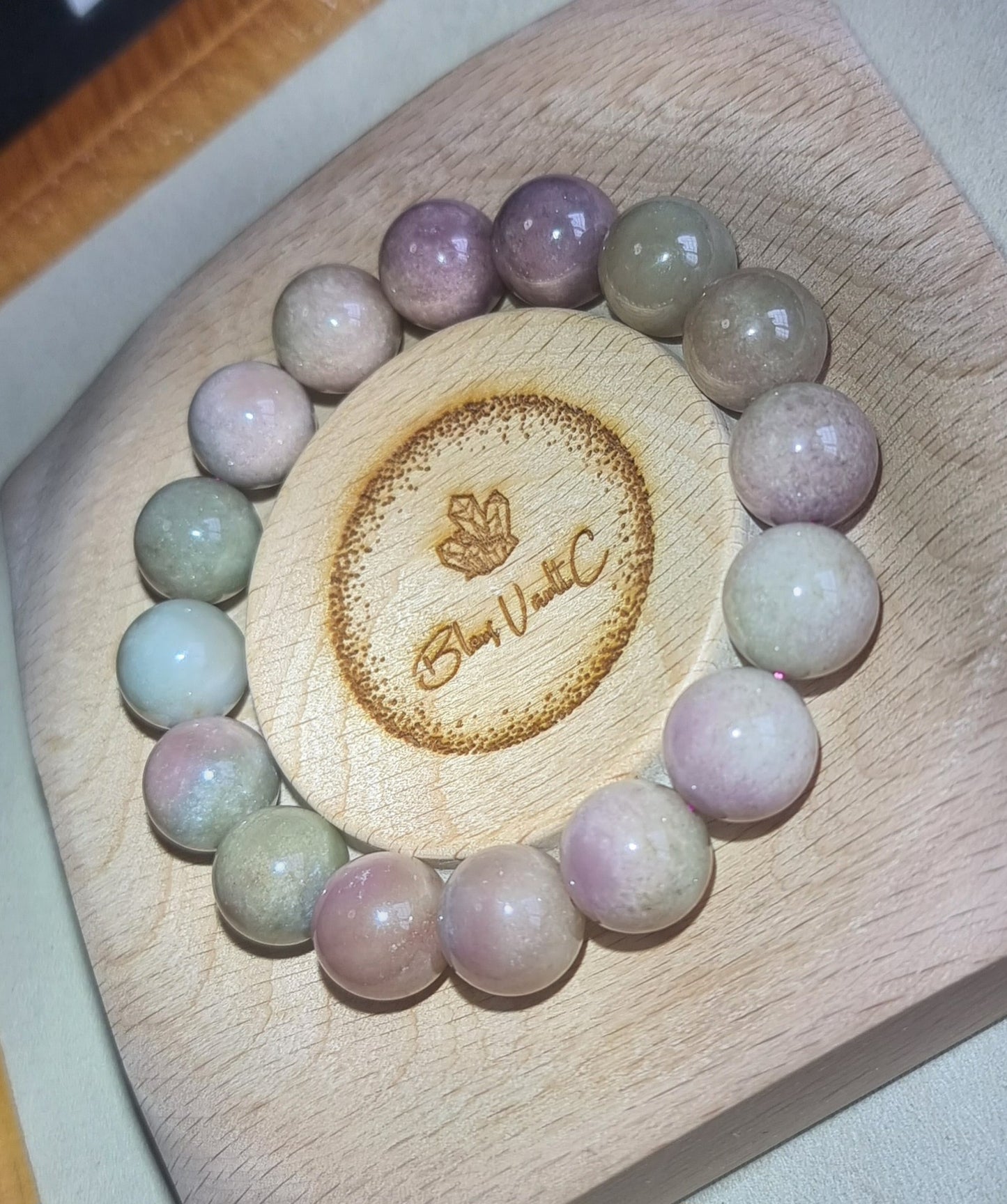 Honey Peach Tourmaline with Certification (High Grade) 13.2mm 水蜜桃碧璽 - Bleus Vault.C