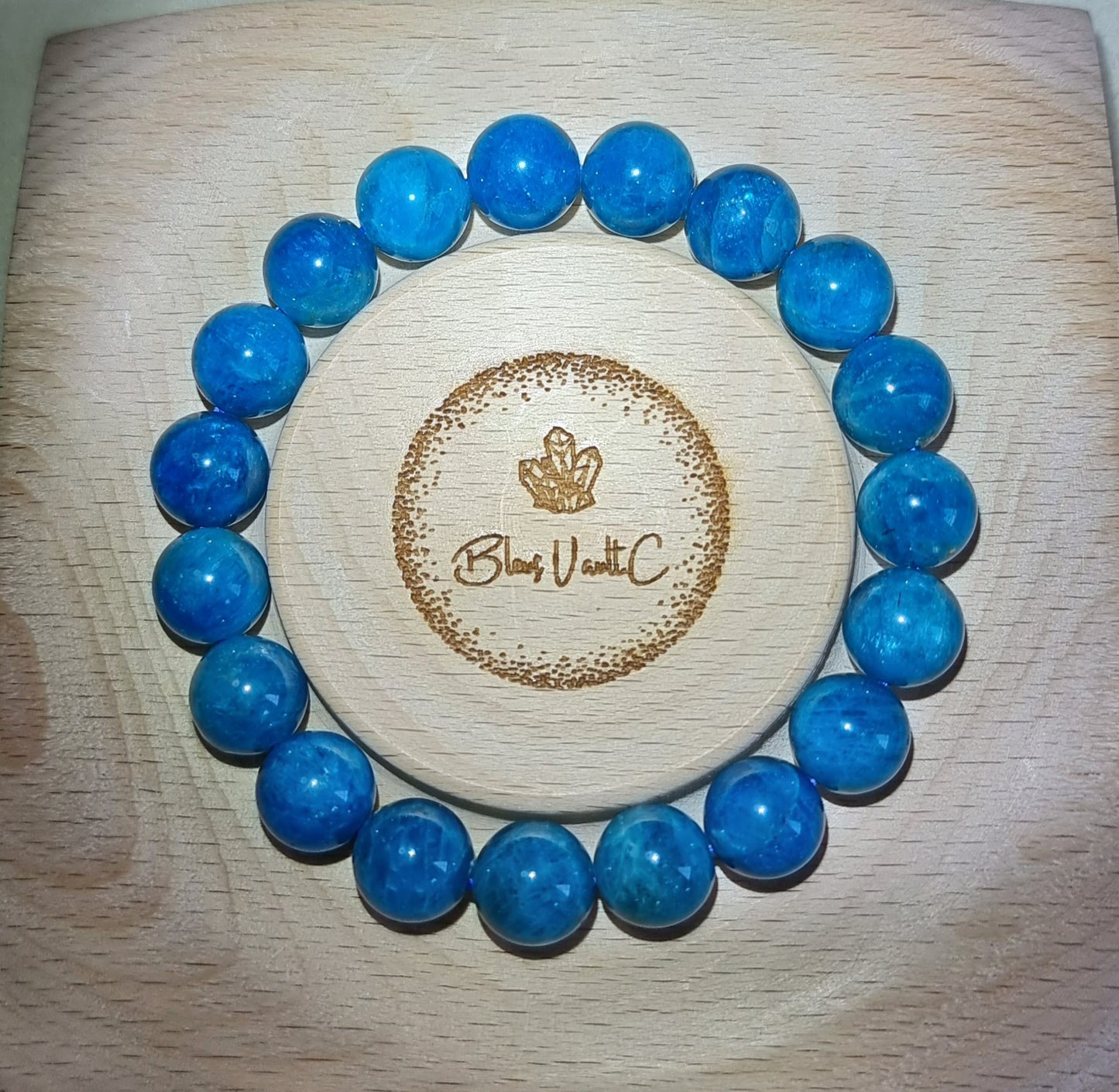 Blue Apatite 8.5, 9, 9.5 & 10.5mm 蓝磷灰石 - Bleus Vault.C