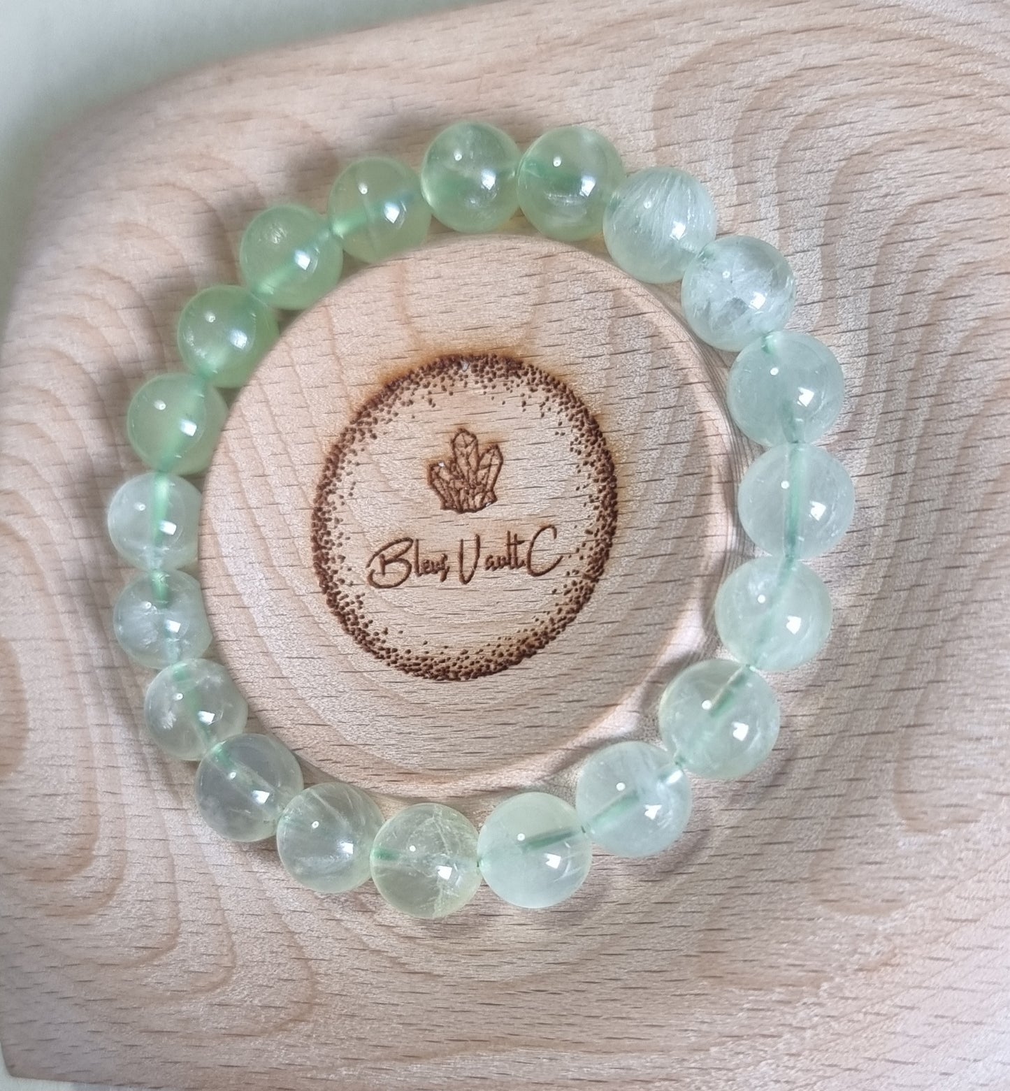 Green Prehnite Clear Clarity (Premium Grade) 10mm 葡萄石