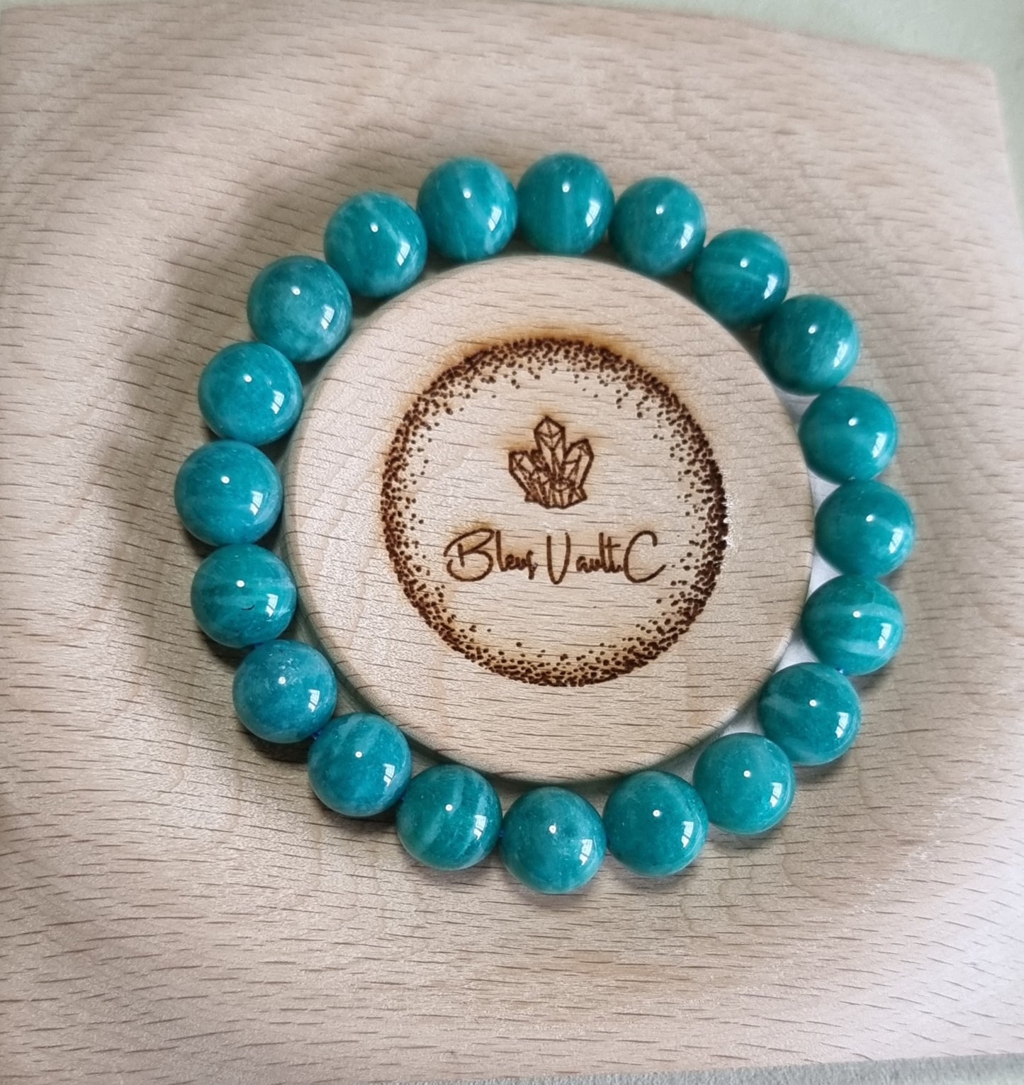 19-Amazonite with Certification (Premium Grade) 10.2mm old pit 天河石