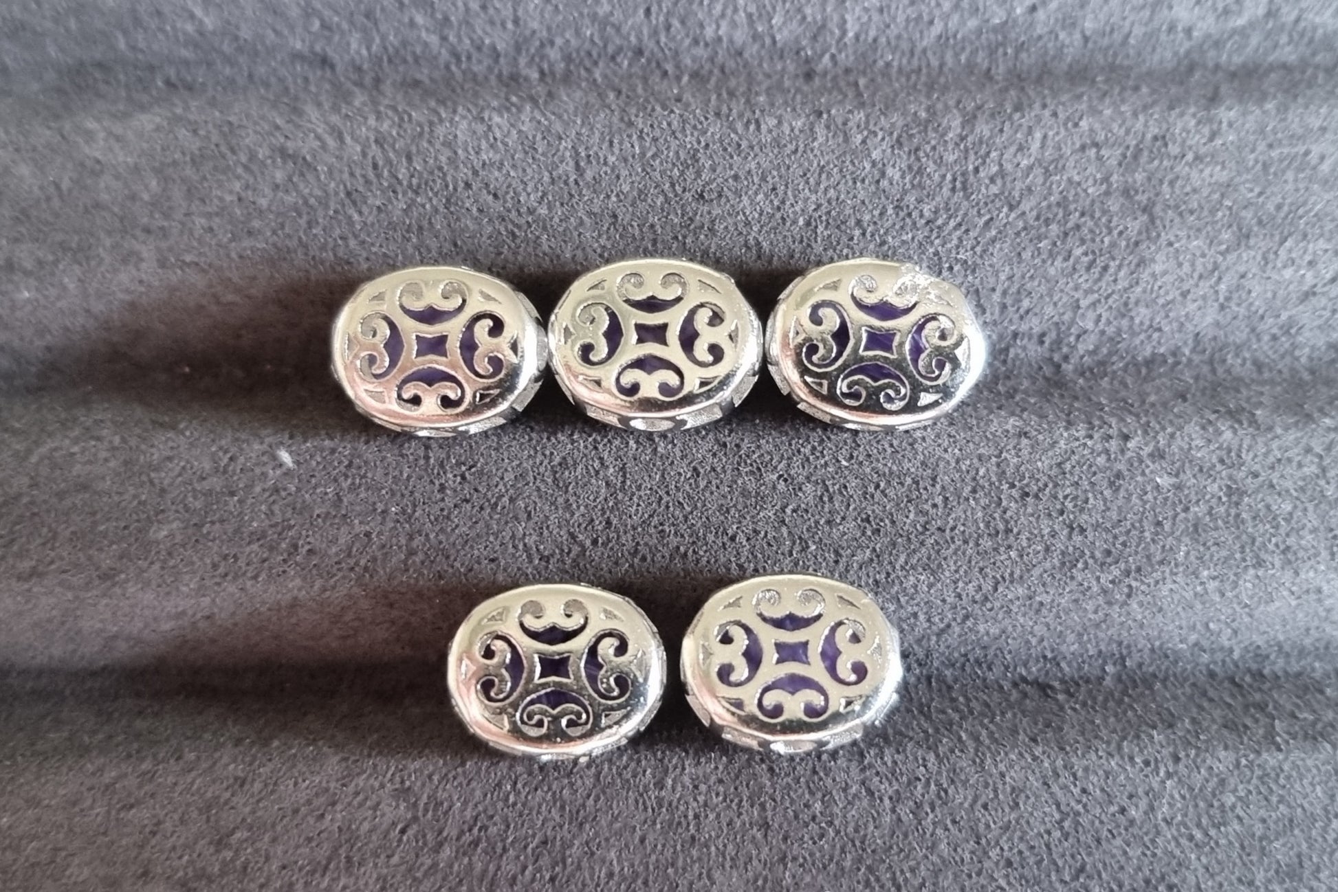 Charoite Oval in S925 Silver - Bleus Vault.C 
