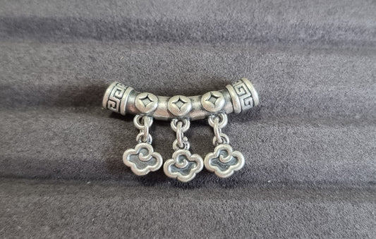 Three Dangling Clouds Viking in S999 Silver - Bleus Vault.C 