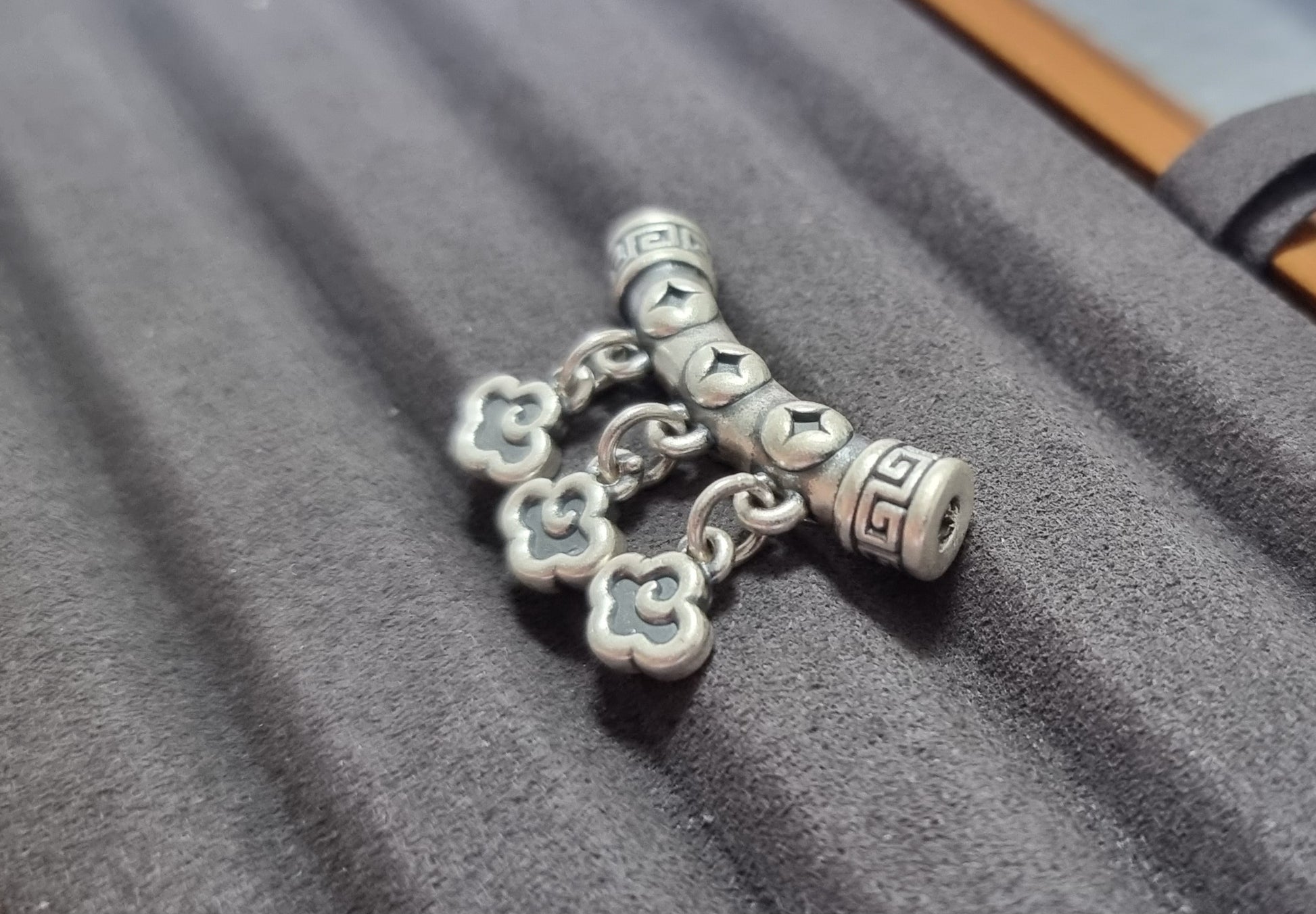 Three Dangling Clouds Viking in S999 Silver - Bleus Vault.C 