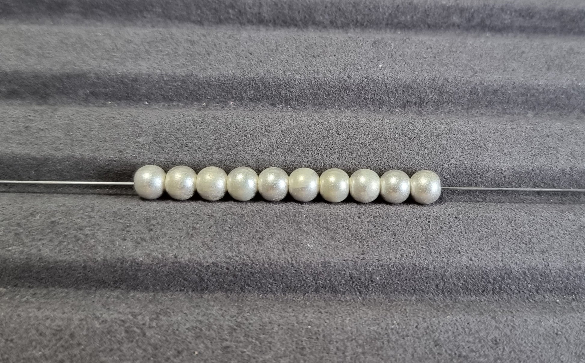 Shimmering Sandy 5mm Spacer S925 Silver (Pkt of 10) - Bleus Vault.C 