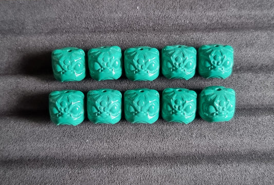 Turquoise Mongolia Guardian Lion - Bleus Vault.C 