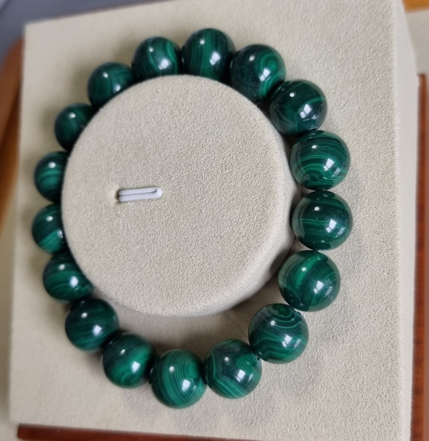 Malachite (Premium Grade) w Certification 12.5mm 孔雀石 - Bleus Vault.C 