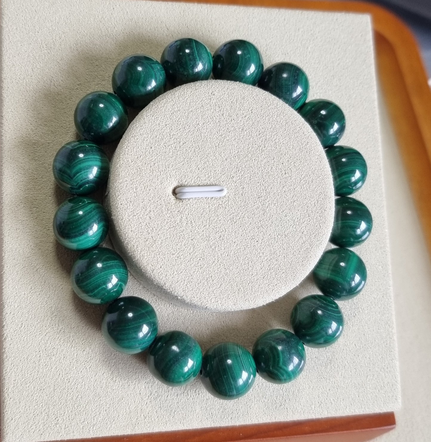 Malachite (Premium Grade) w Certification 12.5mm 孔雀石 - Bleus Vault.C 