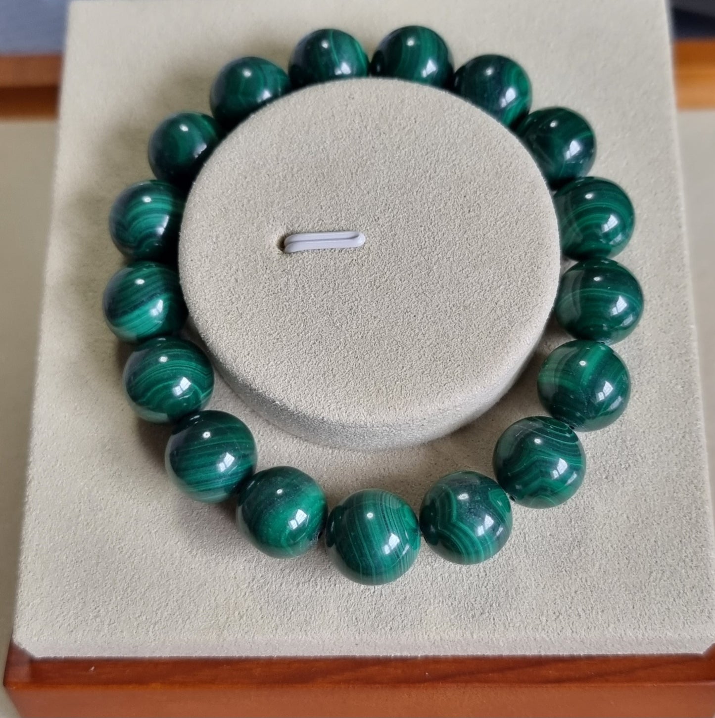 Malachite (Premium Grade) w Certification 12.5mm 孔雀石 - Bleus Vault.C 