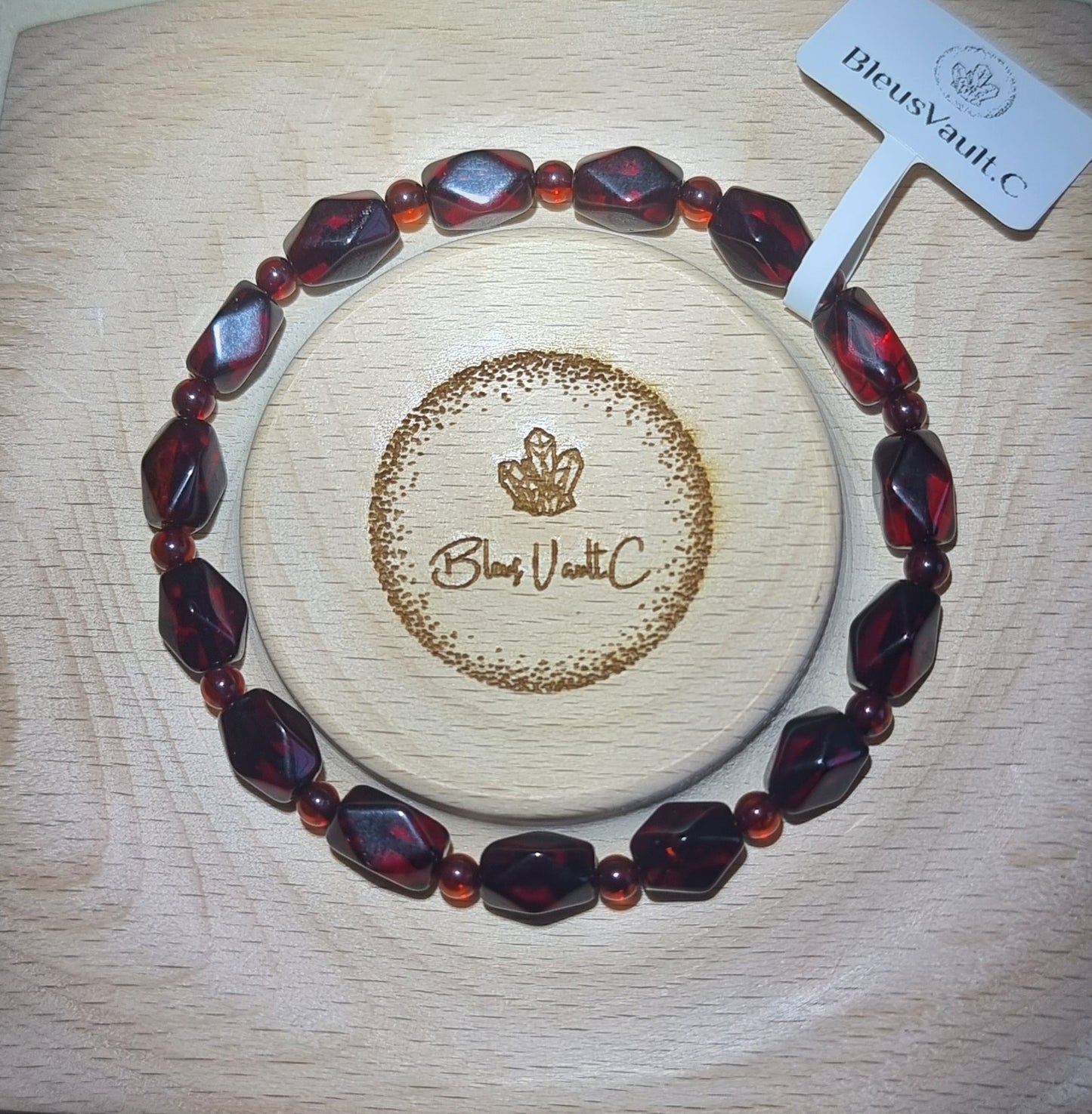 Red Amber, aka Blood Amber (Premium Grade) 6mm & 8mm血珀 - Bleus Vault.C 