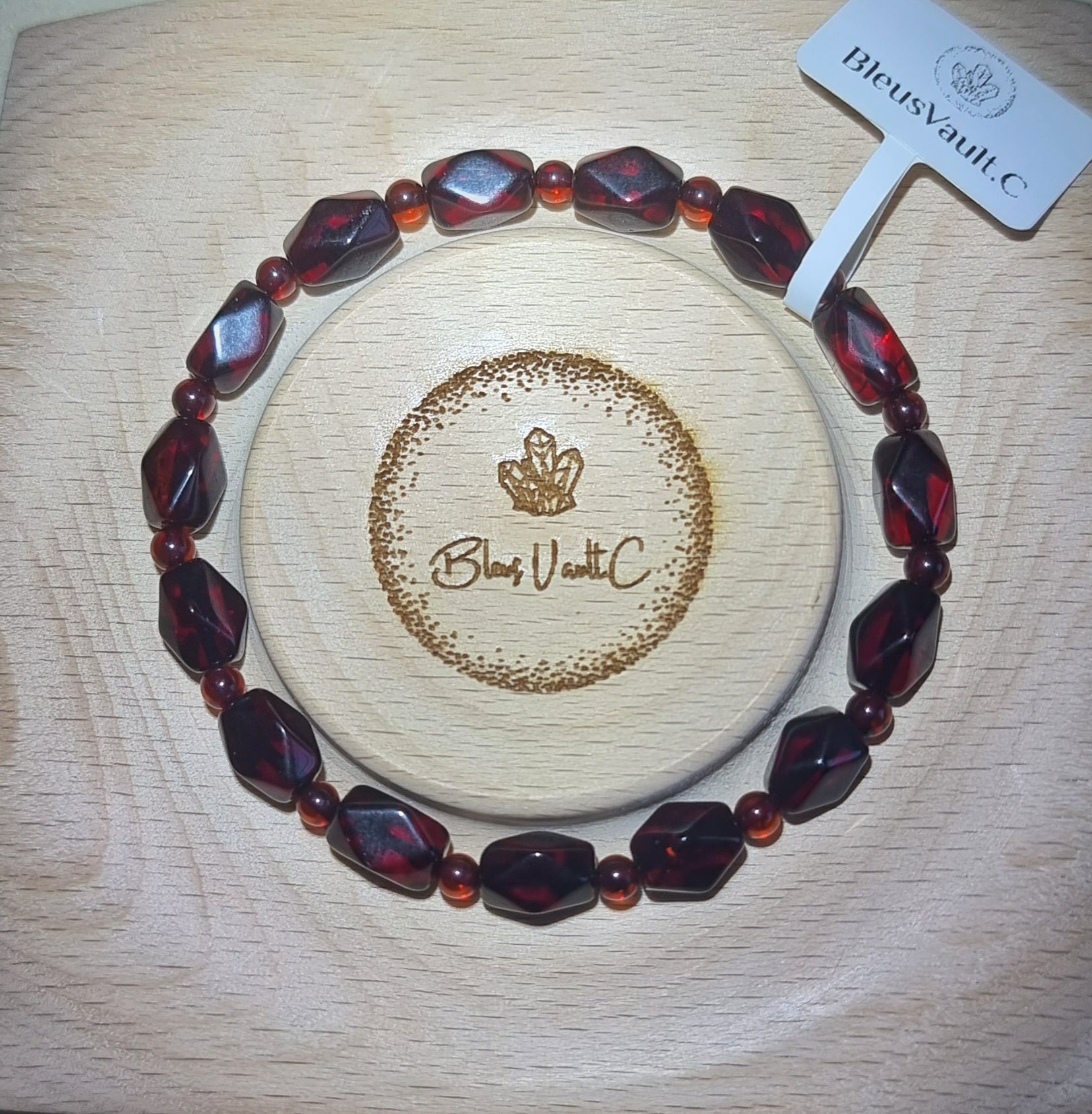 Red Amber, aka Blood Amber (Premium Grade) 6mm & 8mm血珀 - Bleus Vault.C 