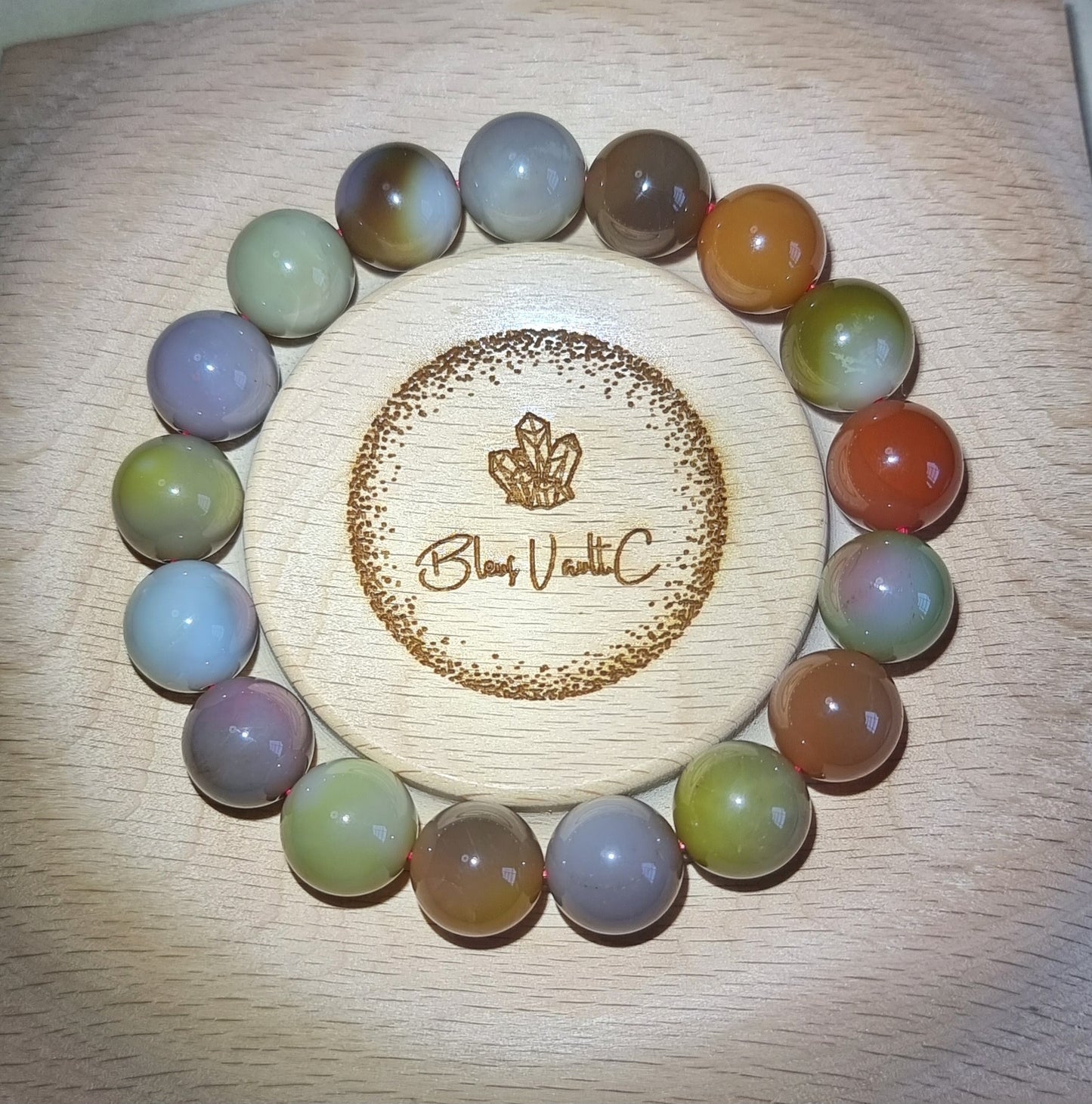 YanYuan Agate (Top Premium Grade) 12.5mm 盐源玛瑙