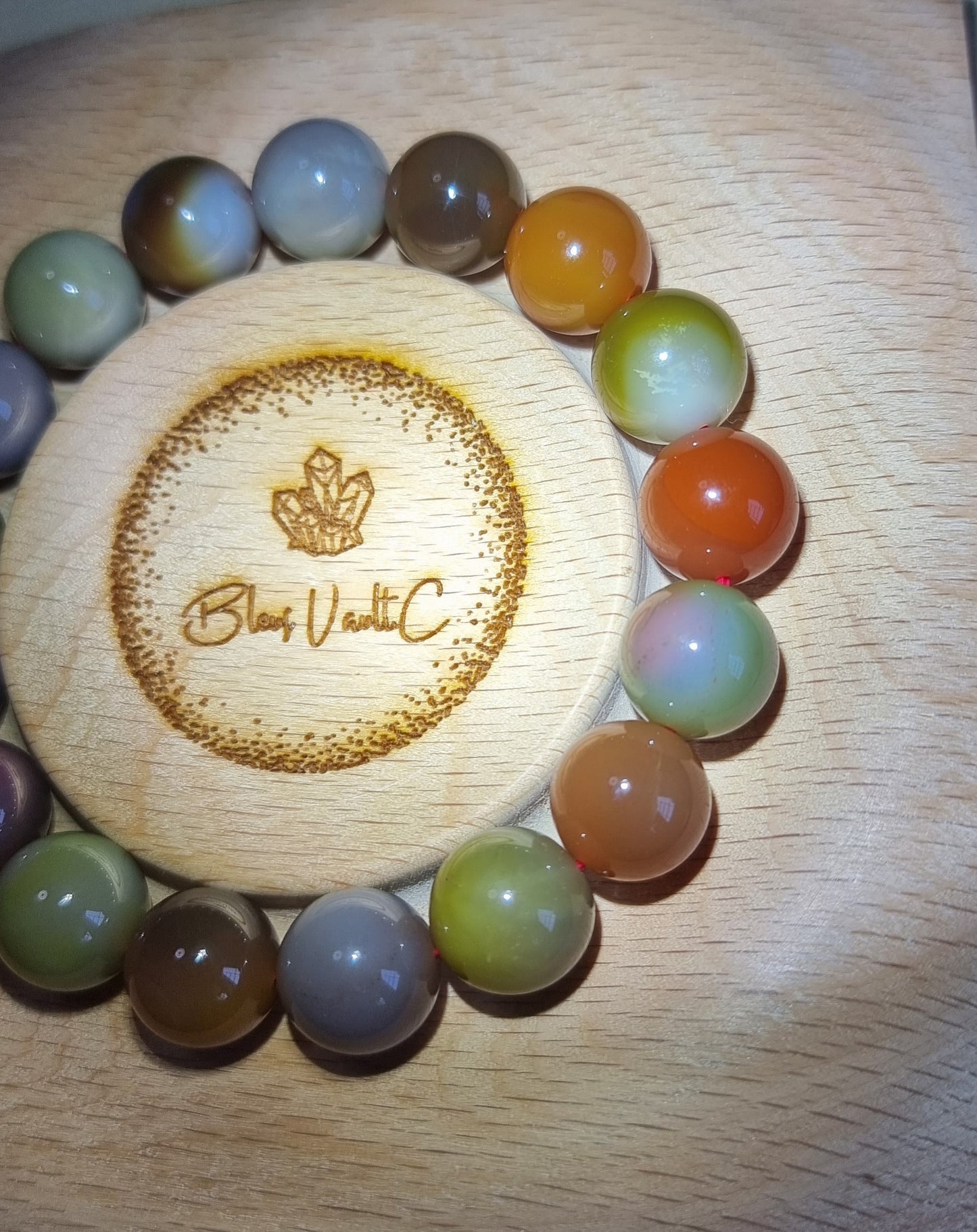 YanYuan Agate (Top Premium Grade) 12.5mm 盐源玛瑙