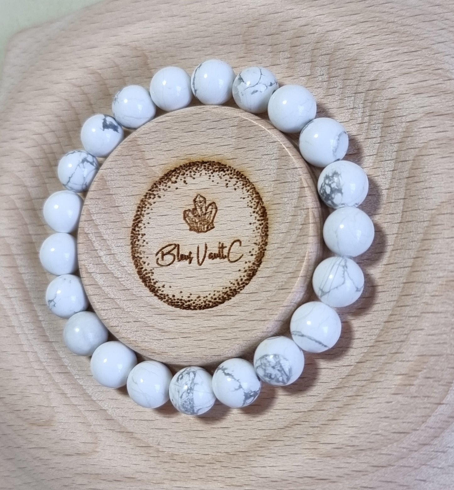 Howlite 7mm & 8.5mm (Premium Grade) 白纹石