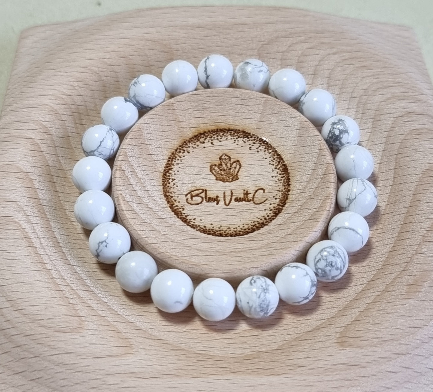 Howlite 7mm & 8.5mm (Premium Grade) 白纹石