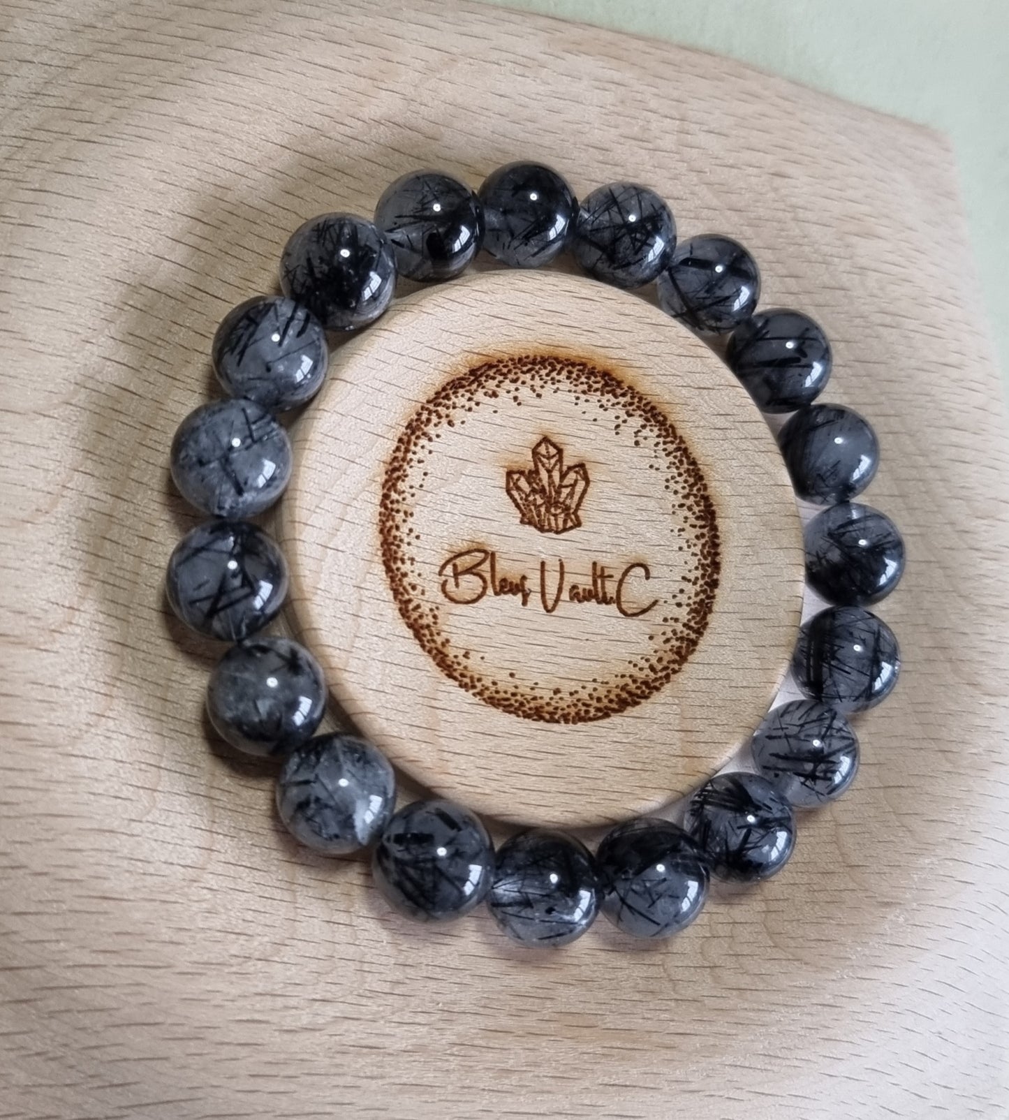 Black Rutilated Quartz 10mm 黑发晶
