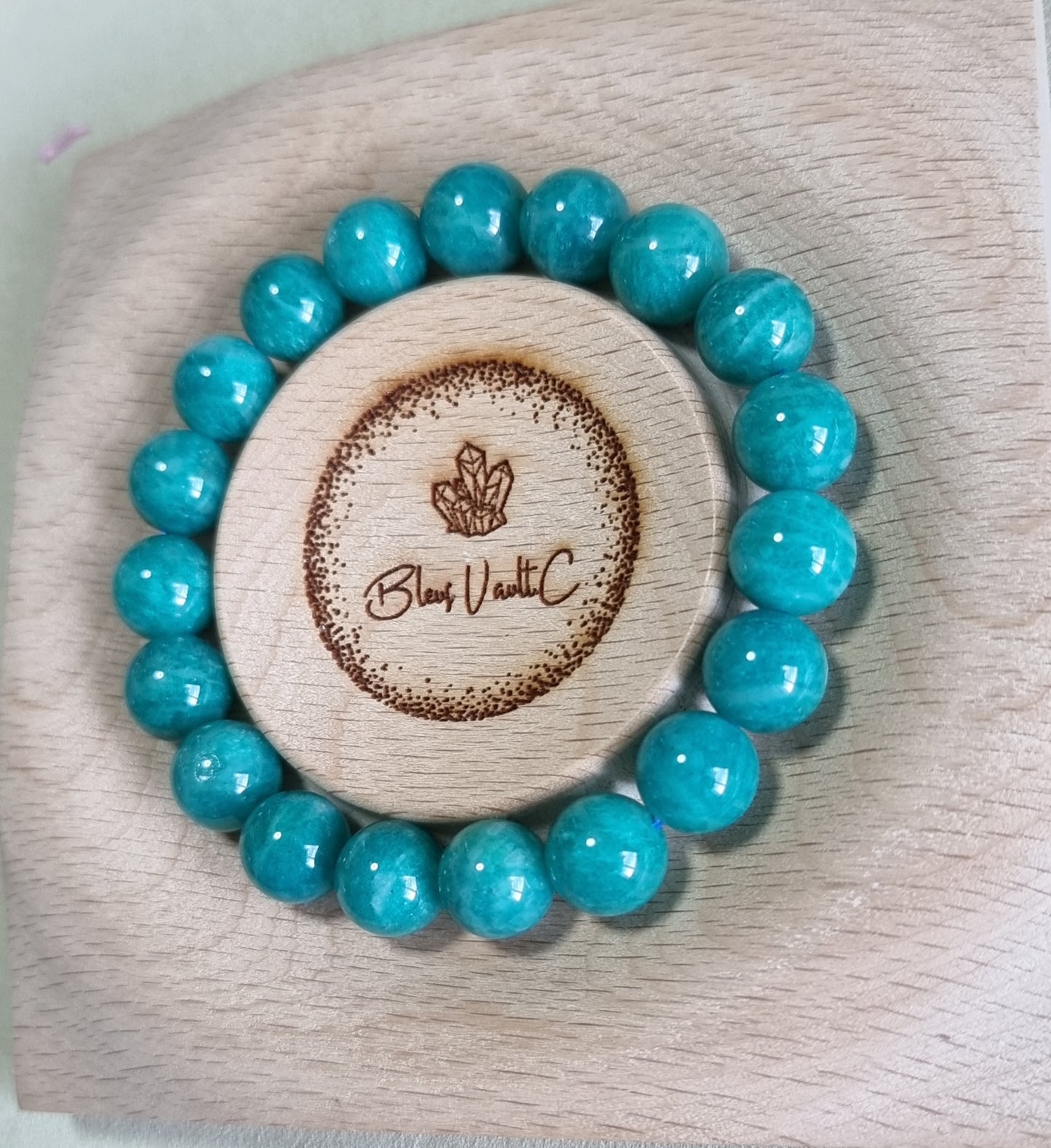 16-Amazonite with Certification (Premium Grade) 11.2mm old pit 天河石