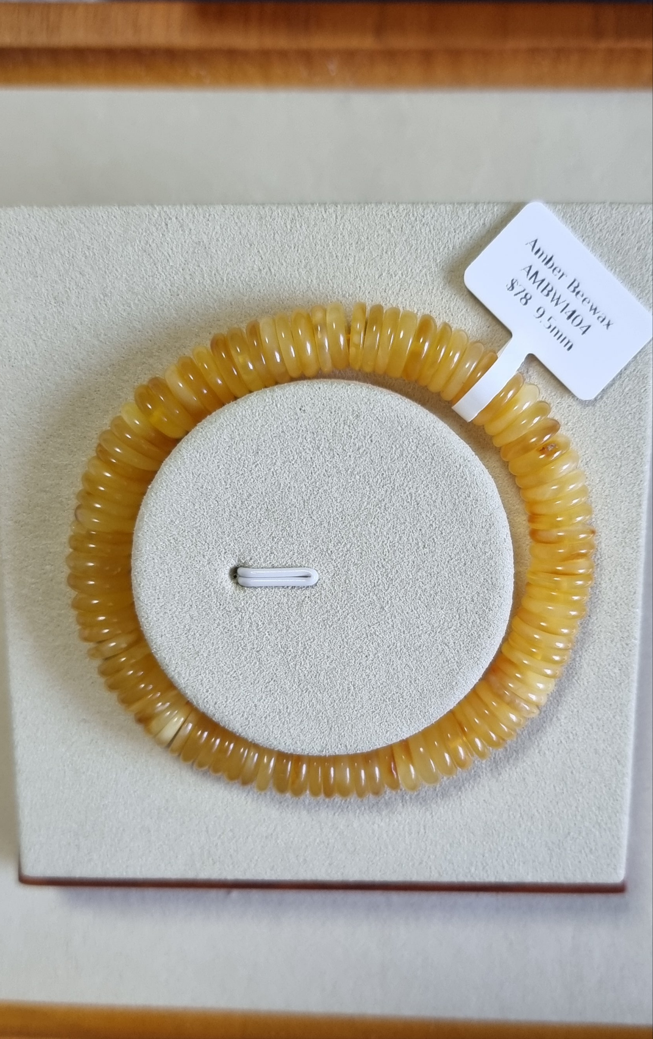 Amber Disc 9.5mm 蜜蜡