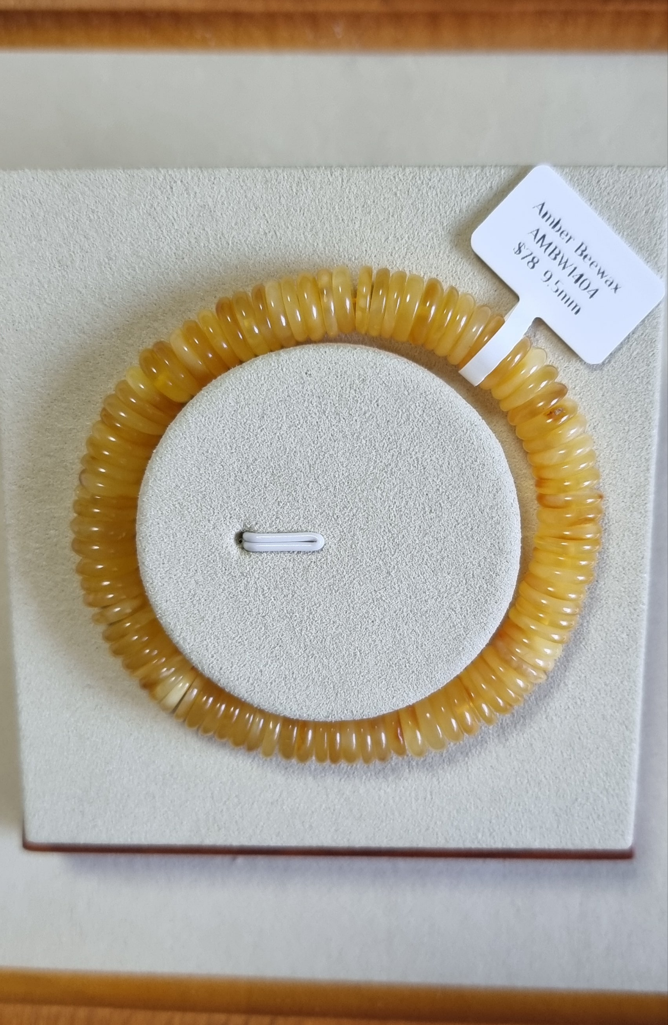 Amber Disc 9.5mm 蜜蜡